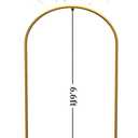LANGXUN Gold Metal Arch Backdrop Stand Set, 7.2ft / 6.6ft / 6ft Balloon Arch Frame for Wedding Birthday Party Baby Shower Graduation Anniversary Decoration (6.6ft 1 pc)