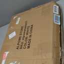 Real Marble Side Table, No Assembly Required Round End Table for Living Room, 15" Modern Small Accent Bedside Table with Gold Metal Legs, Waterproof Nightstand for Sofa, Bedroom, White