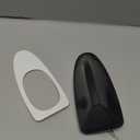 Car Antenna Cover for SUV Truck, Shark Fin Shape with Adhesive Tape, Replacement Fits Most Cars, Black (Black-1)