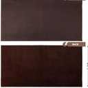 Shkira 12''X24'' Genuine Dark Brown Leather Sheets for Crafts - Tooling Leather Square - 2.0MM Thick Genuine Top Full Grain Oil Tan - Thick Cowhide Pieces Square