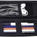 Mudder Hard Shell Pencil Case Stylus Pen Case Holder Slim Pen Case Small Travel Pen EVA Pocket Pencil Case for Executive Fountain Pen Mechanical Pencil Ballpoint Pens, Black