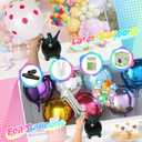 Balloon Pump Electric, Portable Balloons Inflator Air Pump Dual Nozzle, 110V Small Electric Balloons Blower Machine Corded, 600W for Latex Foil Balloon Arch Garland Party Decorations Supplies, Dark Green