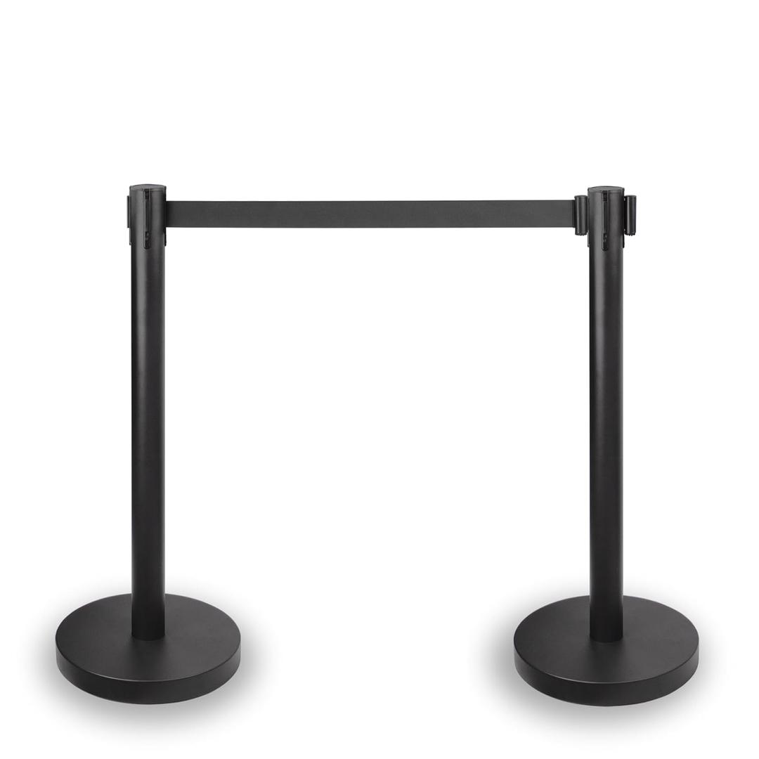 Crowd Control Stanchions with Retractable Belt 2 Pack