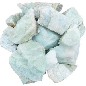 BEZAVO 1lb Amazonite Rough Crystals Bulk, Gemstone Rough Stones Crystals for Tumbling, Cabbing, Polishing, Wire Wrapping, Home Office Decor, Wicca & Reiki Crystal Healing Good Luck