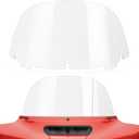Amazicha 10" Clear Windshield Round Windscreen Wind Splitter Wind Deflector Compatible with Harley Davidson Touring Electra Glide Ultra Classic Street Glide Ultra limited Tri Glide 2014-2023