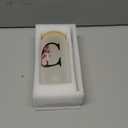 Monogrammed Glass Drinking Cup With Lid Straw Girlfriend Gf Future Mrs for Her Women Boyfriend 1 One Year Anniversary Meaningful Cute Romantic Christmas Xmas First Valentines I Love You More Gifts,C