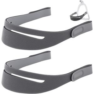 Replacement N30i/P30i Headgear - Compatible with AirFit N30i & P30i Nasal Pillow Masks, Adjustable Ultra-Soft Headgear with Enhanced Hook and Loop Tape for CPAP Machine (2 Pack)
