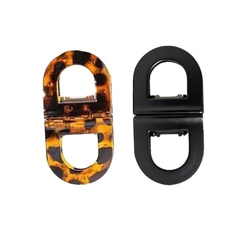 Magnetic Hair Clips, Strong Hold Magnetic Styling Clips, No-Slip Flat Magnetics Styling Clips, No-Crease Sectioning Hair Accessories for Thin & Thick Hair (2PCS-A)