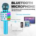 Bluetooth Karaoke Microphone Wireless: Professional Cordless Karaoke Mic for Kids Adult Singing