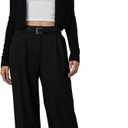 JOE'S JEANS Women's The Dani Wide Leg Trousers (Black), Size 8