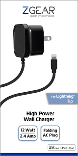 Zgear Lightning Wall Charger Quickly Charger  12 Watts