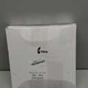 2 Panels White Tulle Backdrop Curtain with Lights String & 5 Pcs Artificial Hanging Flowers Garland 108ft Sheer Backdrop Curtains for Wedding Baby Shower Valentines Birthday Home Decor