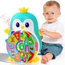 Toys for 1 Year Old Boy, Musical Penguin Learning Toy for Toddlers 1-3, Interactive Educational Toy with Lights & Sounds, First Birthday Gifts for 1 2 Year Old Boys Girls, Baby Toys 12-18 Months