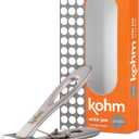 KOHM Nail Clippers for Thick Nails - Heavy Duty, Wide Mouth Professional Fingernail and Toenail Clippers for Men, Women & Seniors, Silver