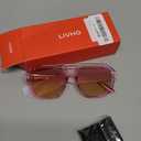 FEISEDY Retro Square Aviator Sunglasses Women Men 70s Vintage Trendy Plastic Frame Sun Glasses B2835