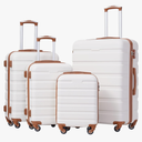 Coolife Luggage 4 Piece Set Suitcase Spinner Hardshell Lightweight TSA Lock