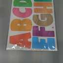 4 Inch Large Letter Stickers,117 Pieces Self Adhesive Cute Alphabet Sticker for Mailbox, Door, Truck and Outdoor, Waterproof Vinyl Symbol Stickers for DIY12 Sheets Multi