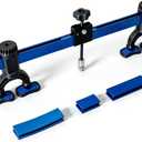 Dent Pull Lever Bar Kit with Adapters, Heavy Duty Car Body Repair Bridge Lifter Set for Aluminum & Steel Auto Body Dent Repair (857mm)