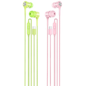 LWZCAM USB C Earbuds with Microphone 2-Pack, in-Ear Wired Headphones with Noise Isolating, Type C Earphone Heavy Bass Stereo Headsets Compatible with iPad, Android Smartphones, for Most USB-C Devices