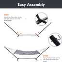 SUNCREAT 12 FT Heavy Duty Hammock Stand, Portable Hammock Stand, 475 lbs Capacity, Black
