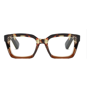 3 Pack Readers for Women Oprah Style Square Reading Glasses with Spring Hinge Blue Light Blocking for Men Ladies HFC +1.0