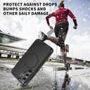 for Galaxy S25 Plus/S24 Plus Case[Compatible with MagSafe] [Shockproof] [3-Layer] Full Body Protection Rugged Heavy Duty Cover Case for Galaxy S25+/S24+ 5G,Black