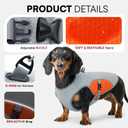 Dog Cooler Jacket for Extra Large Dogs, Dog Mesh Cooling Vest with Reflective Stripe and D Ring, Pet Cooling Jacket for Beach, Hiking, Walking, Orange-XL