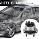 MACEL 513214 Front Wheel Hub Bearing Assembly Compatible with 04-12 Chevy Malibu, 08-10 Cobalt HHR, Cobalt, 05-10 Pontiac G6, 07-09 Saturn Aura 5 Lugs w/ABS