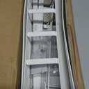 LUCYCAZ Adjustable Over The Door Hooks Organizer, Hanger Storage with 10 Coat Hooks & 2 Mesh Basket, Over The Door Towel Rack Organizer for Bathroom, Bedroom, Kitchen (White)