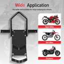 JY PERFORMANCE Motorcycle Wheel Chock, Heavy Duty Motorcycle Front Wheel Stand for Trailer, Cruiser, Sports & Dirt Bikes, 1800 lb Capacity Adjustable Wheel Stand for 15"-21" Wheels