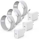 Fast Charger for iPhone 17/16/15 Charger,10FT Extra Long Fast Charging 3Pack Block USB-C to USB C Fast Charging Cable Cord for iPhone Air/17 Pro Max/iPhone 16 Pro/16 Plus/15 Pro Max,iPad Pro/Air/Mini (White)