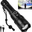 Cinlinso LED Flashlights High Lumens Rechargeable, Super Bright Flash Light, 3 Modes IPX7 Waterproof, High Powered Flashlights for Camping Emergencies (1)