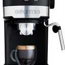 Gourmia 15-Bar Espresso Maker with Powerful Frothing Wand with 1.2L Removable Water Reservoir, Black