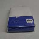 MIULEE Pure White Back Tab Blackout Curtain 96 Inch Long 2 Panels Set for Bedroom, Rod Pocket/Pinch Pleat Thermal Insulated Living Room Darkening Pleated Light Blocking Floor to Ceiling Drape