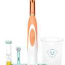 Beurer TB10 Kids Electric Toothbrush Kit - Fun Milo The Monkey Cap with 2 Extra-Soft Brush Heads to Help Remove Plaque, 2 Minute Timer, and Rinse Cup, BPA-Free, Safe for Ages 3+