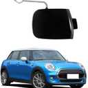 Car Front Bumper Tow Hook Cover Cap Towing Eye Fit for BMW Mini Cooper S F55 F56 F57 2016 2017 2018 51117337796 Trailer Cover (Bright Black, Right Passenger Side)