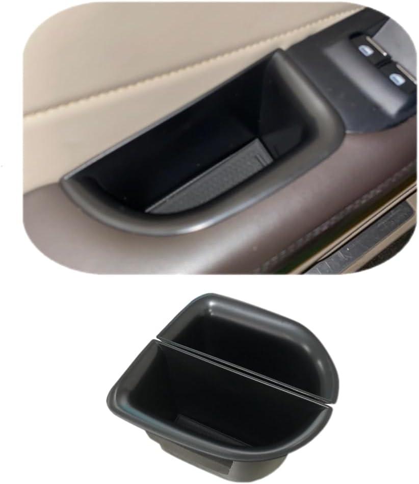 Front Row Door Side Storage Box Compatible with Lincoln MKC 2015 2016 2017 2018 2019 Armrest Phone Container Door Organizer Handle Pocket ABS Tray Insert Glove Pallet