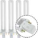 (Pack of 4) 13-Watt Single Tube 2 Pin GX23 (see photos) Base - 3500K Neutral White 35K CFL Light Bulb - Replacement for Sylvania 20335/21137 CF13DS/835- Philips 146845 PL-S 13W/835 GE 97569F13BX/835