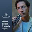 Philips Norelco Shaver Series 9000, Wet and Dry Electric Shaver, with Lift & Cut Shaving System and SenseIQ Technology, Pop-up Trimmer, Cleaning Pod and Travel Case, Chrome Silver, Model S9985/84