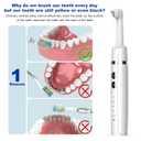 Tooth Polisher,Teeth Polishing Kit for Daily Cleaning,Polishing Then Whitening of Tooth (Professional Toothpaste Include),USB Rechargeable Dental Polisher with LED Light,6 Heads,5 Speed Modes