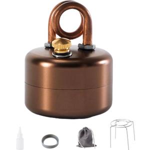 Mini Alcohol Stove Jetfire, Heat - Resistant Rubber Grip & Leak - Proof Design | Compact, Windproof & Effortless to Operate Ideal for Camping, Emergency Preparedness & Outdoor Adventures