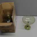 HKSZEH 12 PCS Plastic Coupe Glasses 9 oz Sage Green Detachable Gold Rim Martini Glass Espresso Champagne Cocktail Cups Disposable Vintage Margarita Glassware for Christmas Bridal Wedding Baby Shower