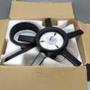 Goniyado 52" Black Low Profile Ceiling Fans with Lights and Remote, Modern Flush Mount Ceiling Fans with Quiet DC Motor, 6 Speeds Reversible