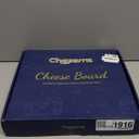 Charcuterie Boards Gift Set, Chezerra Bamboo Cheese Board Set, Folding Cheese Board with Handle, Cheese Knife Set - Unique White Elephant, House Warming, Wedding Gift, Portable Outdoor Cheese Plate