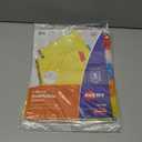 6 x Avery Binder Dividers - 5-Tab Insertable Multicolor Big Tabs for Binders, 1 Set of Dividers (11109)