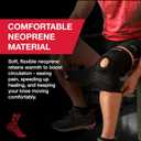 MUELLER Sports Medicine Self Adjusting Knee Brace for Men and Women, Knee Stabilizer for Compression and Pain Relief Support, Ideal for Arthritis, Sprains, Black, One Size (Black)