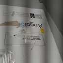 Angol Shiold Elongated Wooden Toilet Seat with Zinc Alloy Hinges, Easy to Install and Clean, Anti-pinch, Walnut