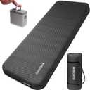 Self Inflating Sleeping Pad for Camping, 4" Extra-Thick Memory Foam Camping Mattress with Electric Pump, Fast Inflate & Deflate, 9.5 R-Value Insulated Camping Pad for Car Travel Tent Cot, Grey