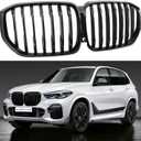 X5 G05 Grill,Front Kidney Grille Gloss Black Single Slat Grill/Grilles Compatible with 2019 2020 2021 2022 2023 X5 G05