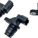 Engine Camshaft Position Sensor and Crankshaft Position Sensor 37500-RAA-A01+37510PNB003 Compatible with 2004-2008 Ac-ura TSX 2003-2007 Accord 2003-2011 Element